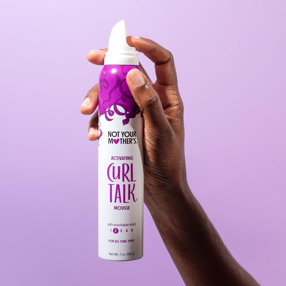 Not Your Mother's Curl Talk Activating Mousse lift and curl enhancement