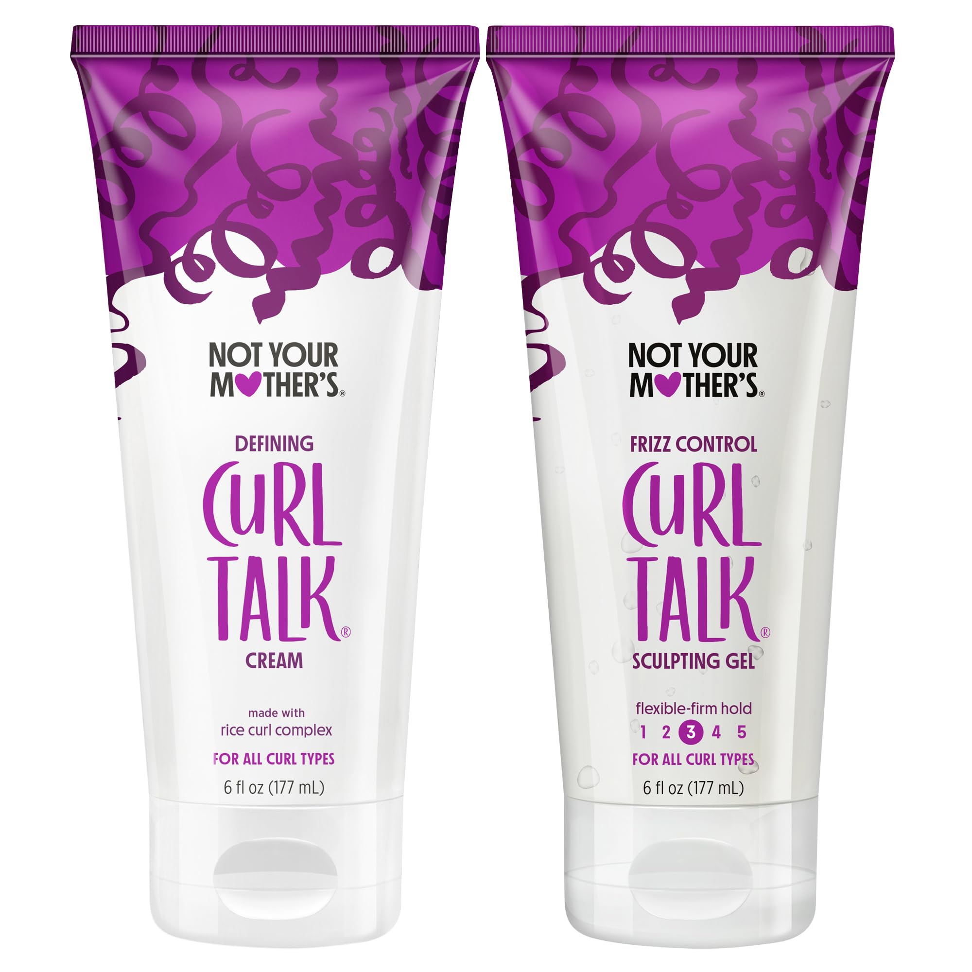 Not Your Mother's Curl Talk gel para rizos, controla el frizz y define los rizos.