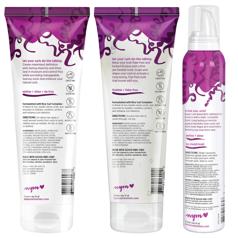 Not Your Mother's Curl Talk Kit shelf life label indicating 36 months
