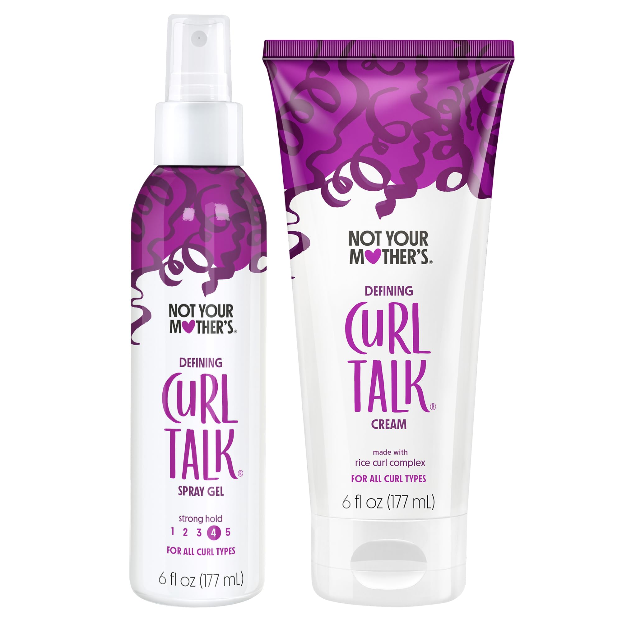 Not Your Mother's Curl Talk spray gel bottle defines waves with shine