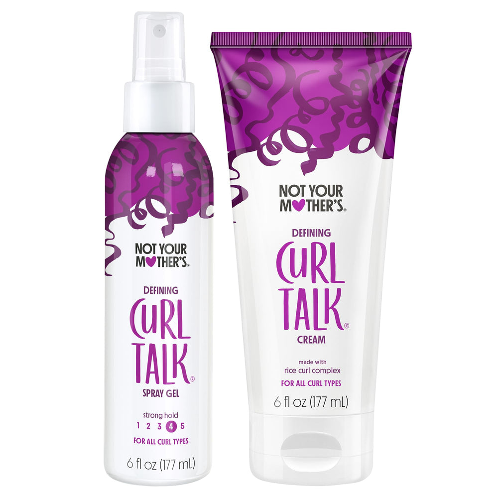 Not Your Mother's Curl Talk spray gel bottle defines waves with shine