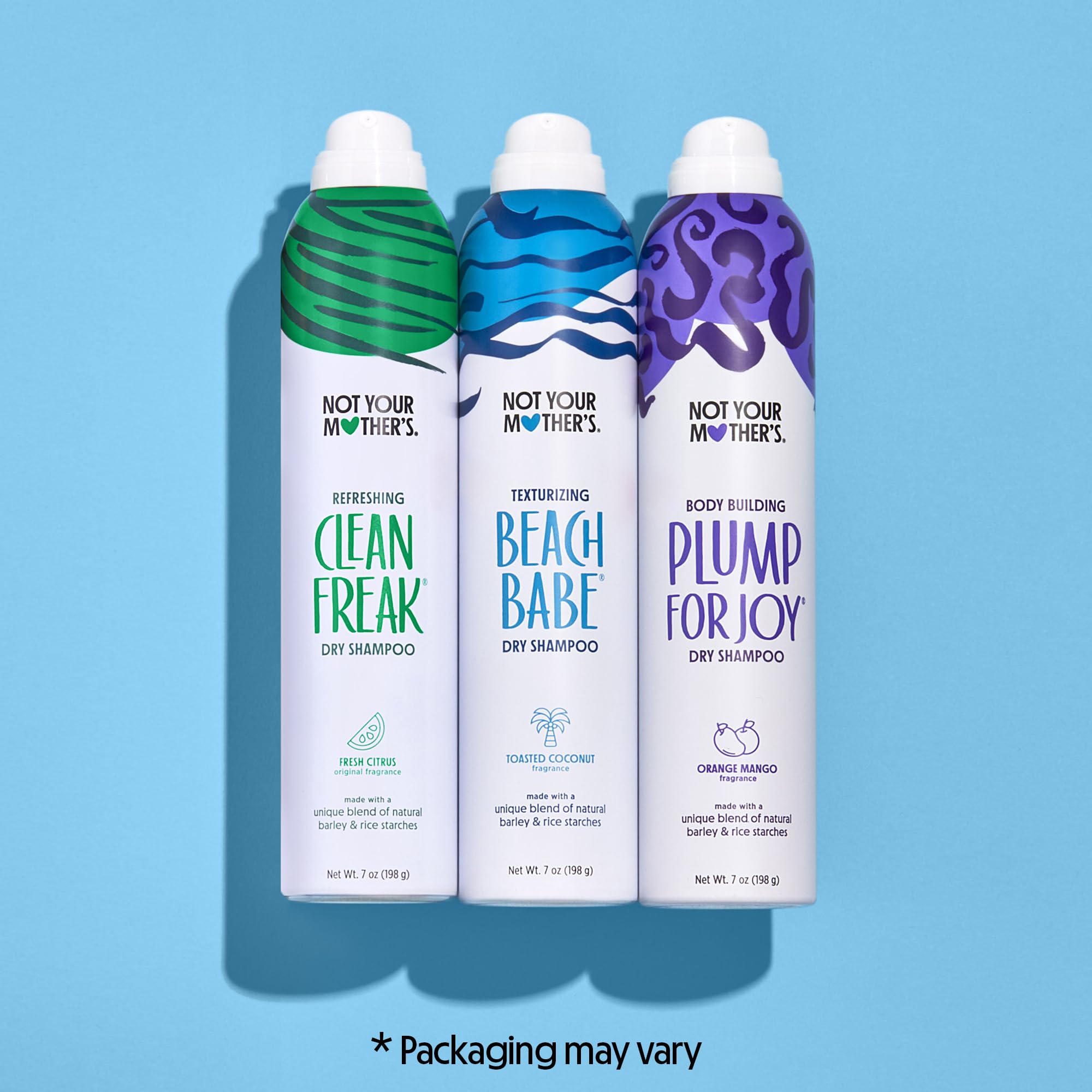 Not Your Mother's Plump for Joy dry shampoo close-up, boosts volume without water.
