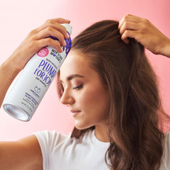 Not Your Mother's Plump for Joy Orange Mango fragrance highlights fresh scent during styling.