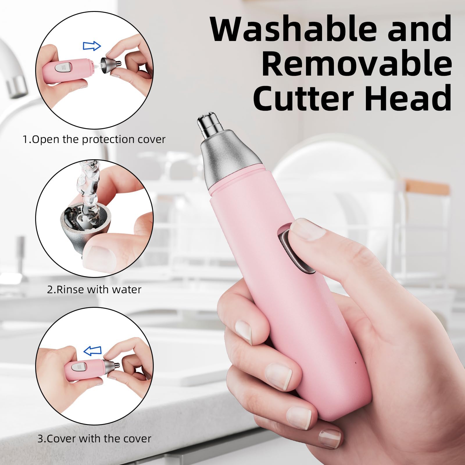 Notato nose trimmer detachable washable blades for easy cleaning