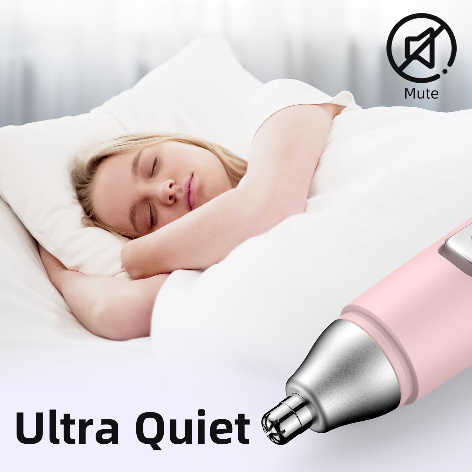 Notato nose trimmer low-noise operation for discreet use