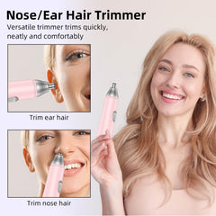 Notato nose trimmer with USB charging cable for convenient recharging anywhere