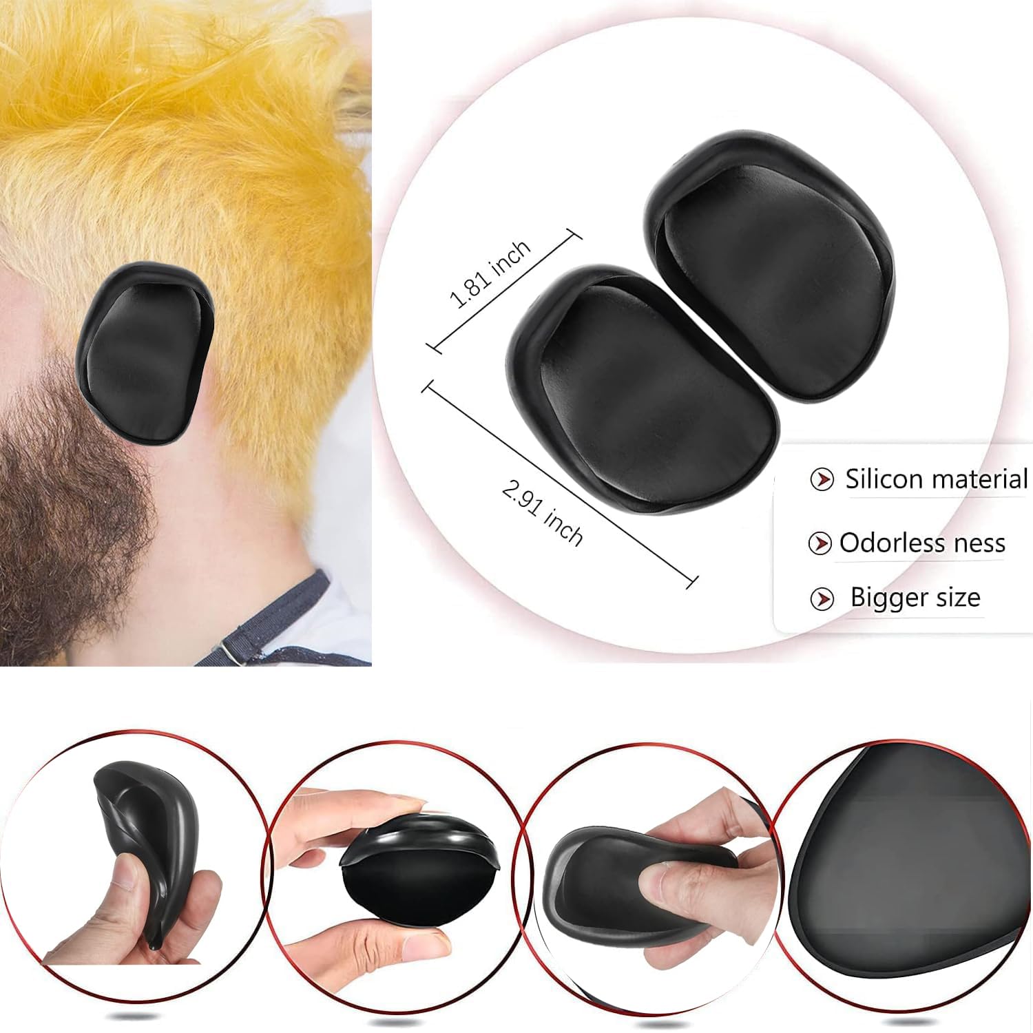 NOUSV hair dye kit hair clips for secure sectioning while dyeing.