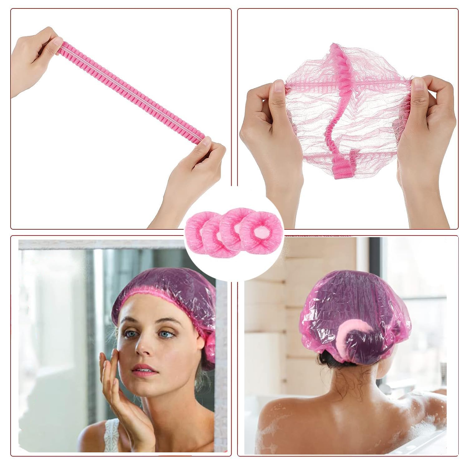 NOUSV hair dye kit disposable caps for hygienic styling sessions.