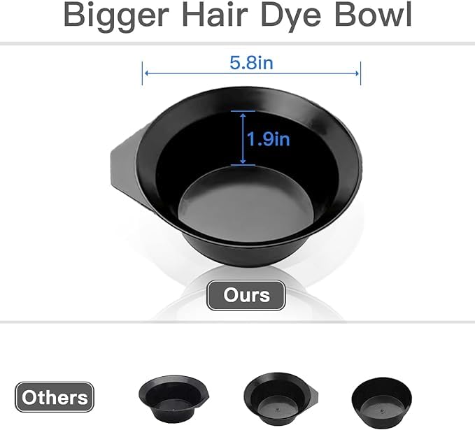 NOUSV large dye brushes provide broad color coverage