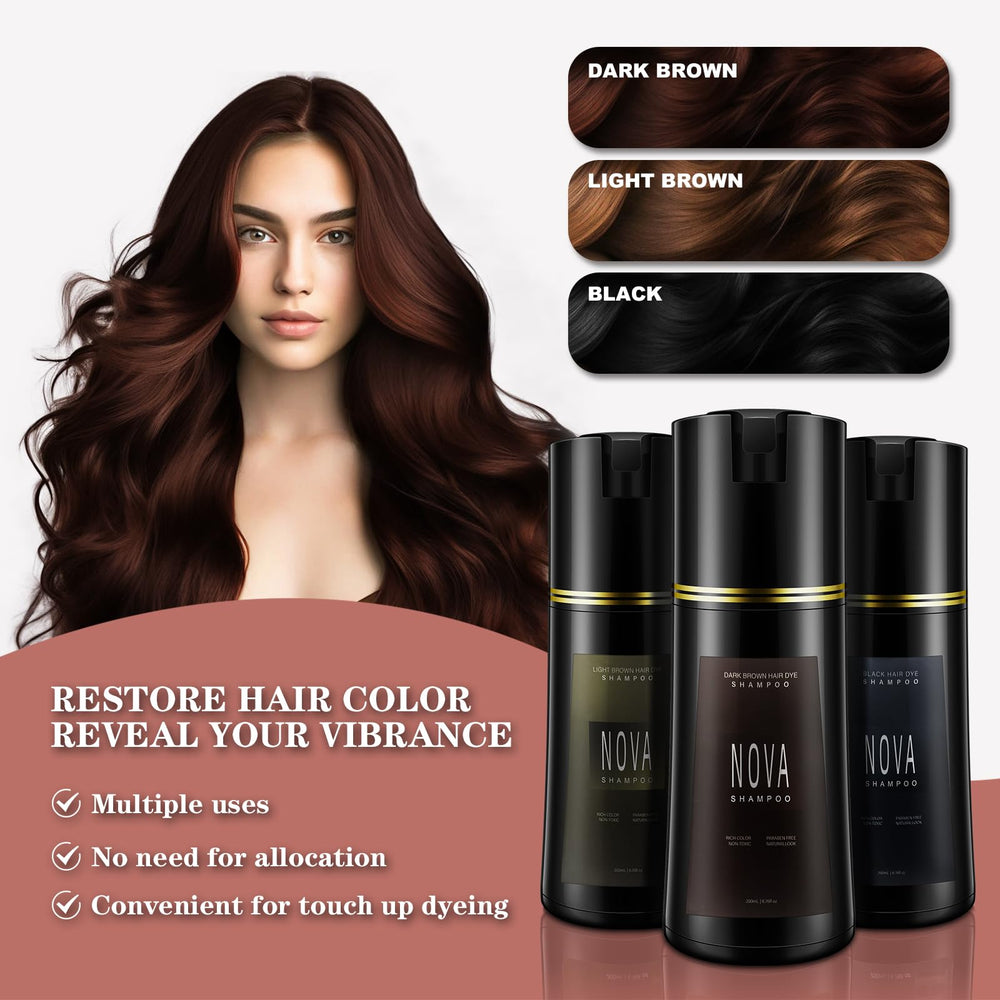 Nova Shampoo wait time of 20 minutes for quick results.