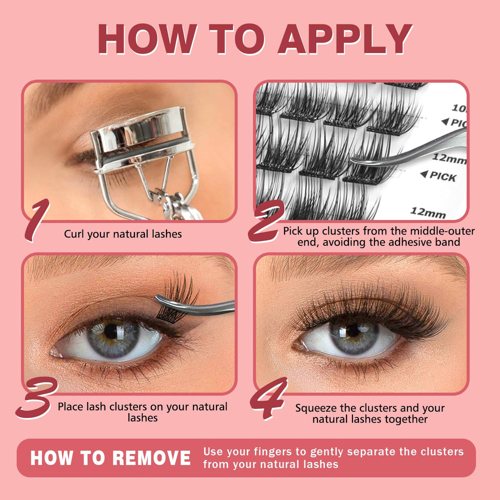 NovaBeryl lashes in 8-16mm range for natural to dramatic looks.