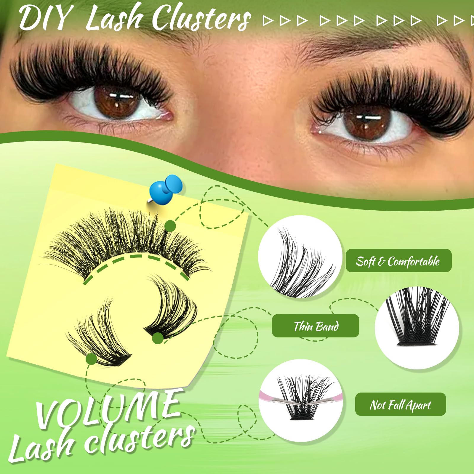 NovaBeryl premium fluffy wispy lashes deliver lightweight drama.