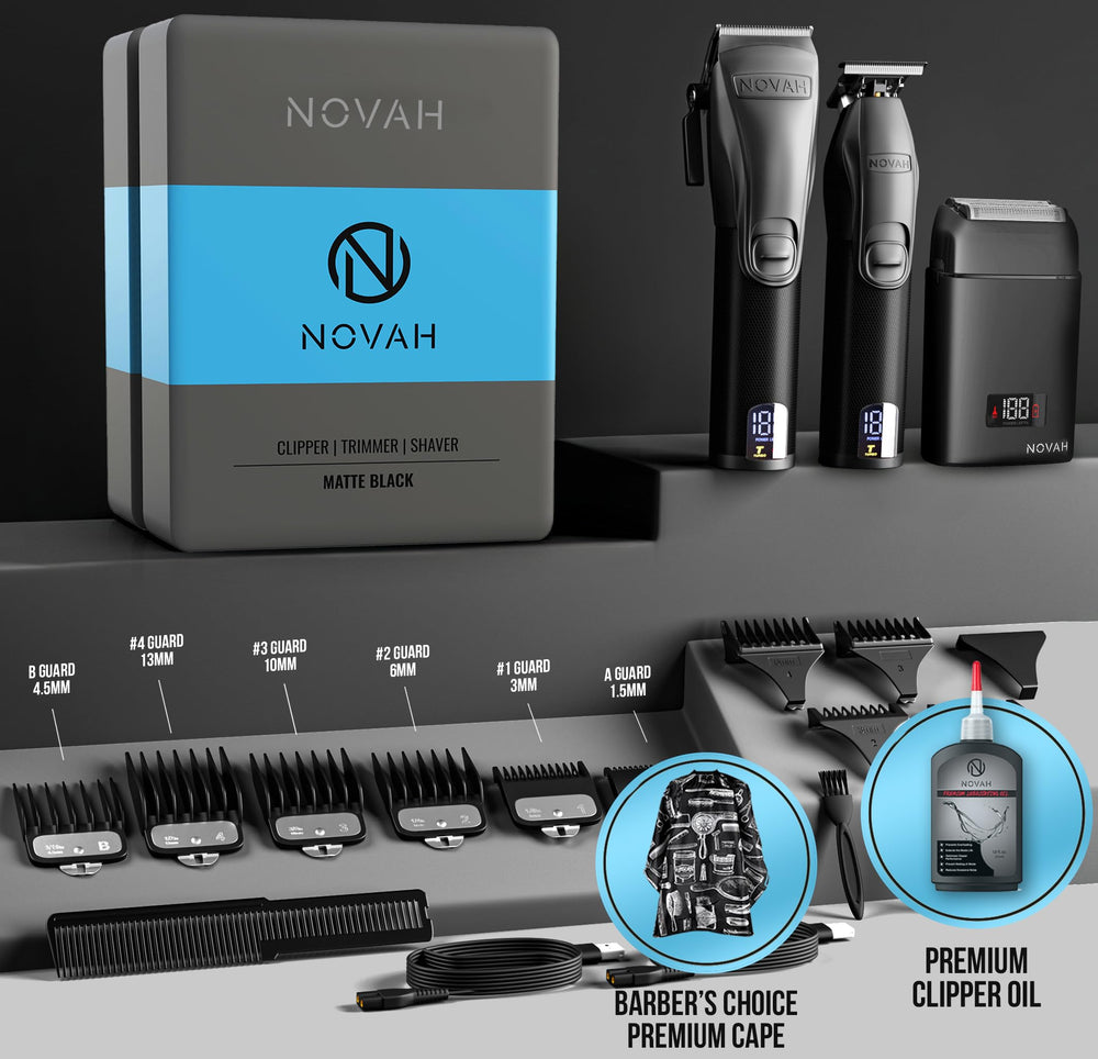 NOVAH Grooming two speed turbo mode adds power when needed.