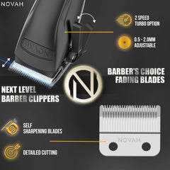 Novah Grooming 6-guard set enables versatile fades and trims
