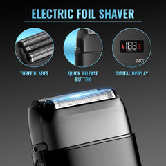 NOVAH Grooming cordless hair clipper with long lasting battery for all day use.