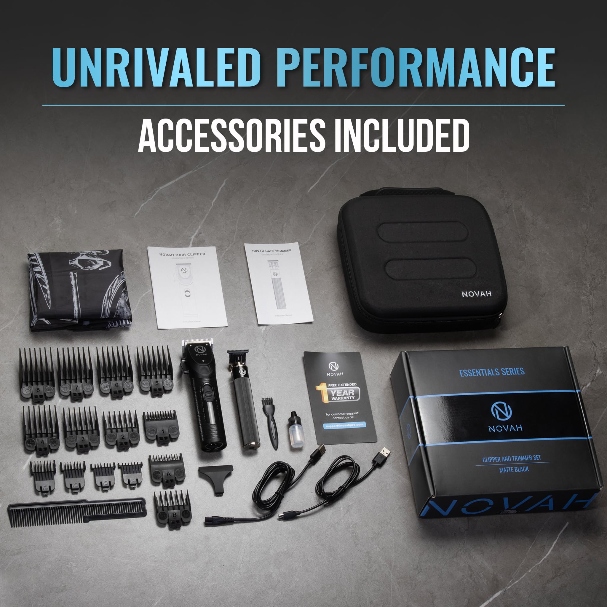 NOVAH Grooming hard storage case protects tools while traveling