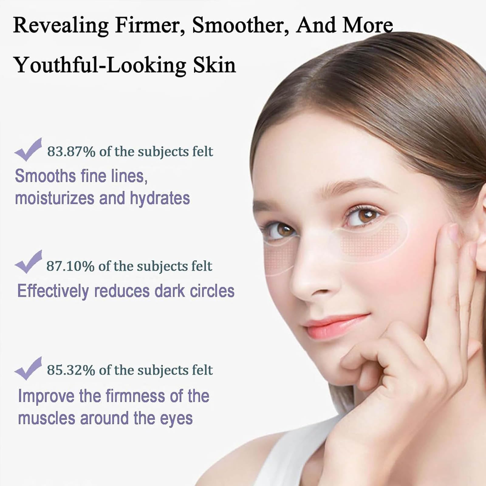 NOVALIFT Kunnozz eye patches cooling and soothing under-eye area during morning routine.