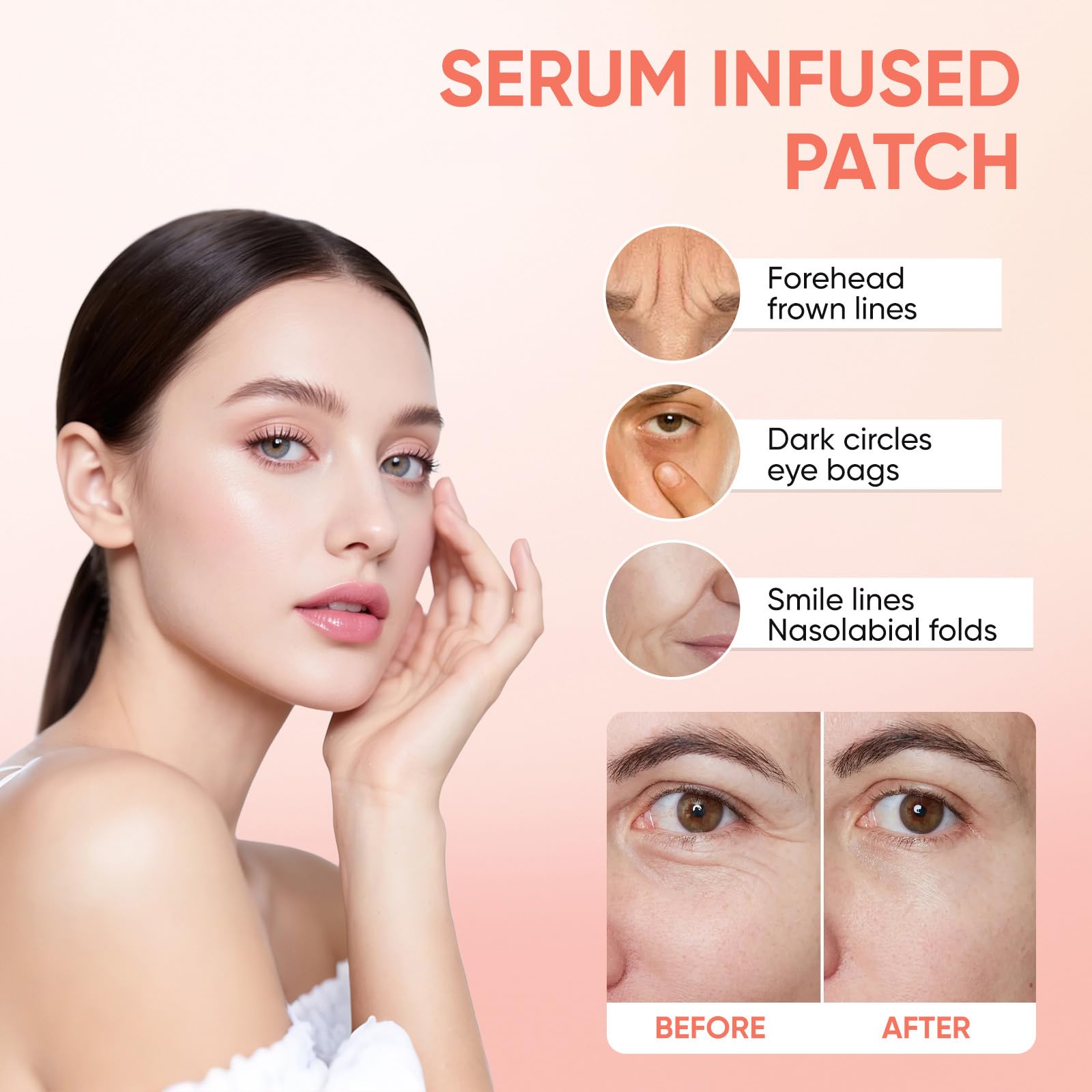 Morning routine with NOVALIFT Micro Eye Patches for a quick pick-me-up.