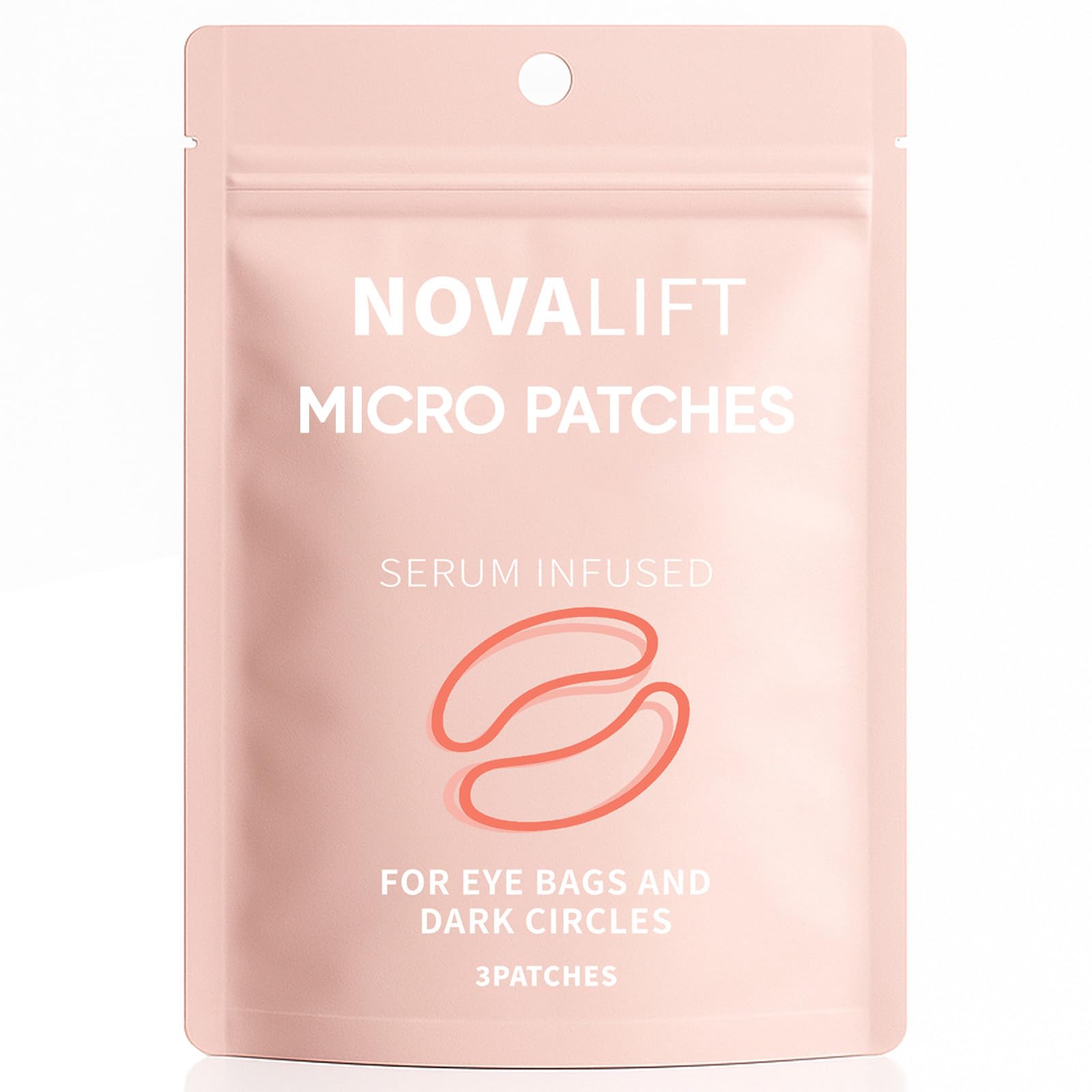NOVALIFT Micro Eye Patches packaging ready for quick, soothing under-eye refreshment.