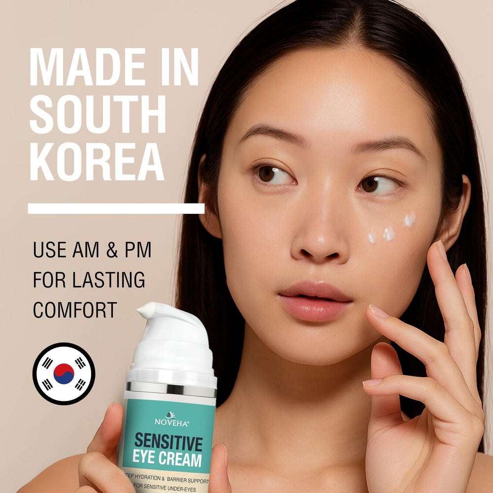 NOVEHA Daily Sensitive Eye Cream sin alcohol para piel sensible