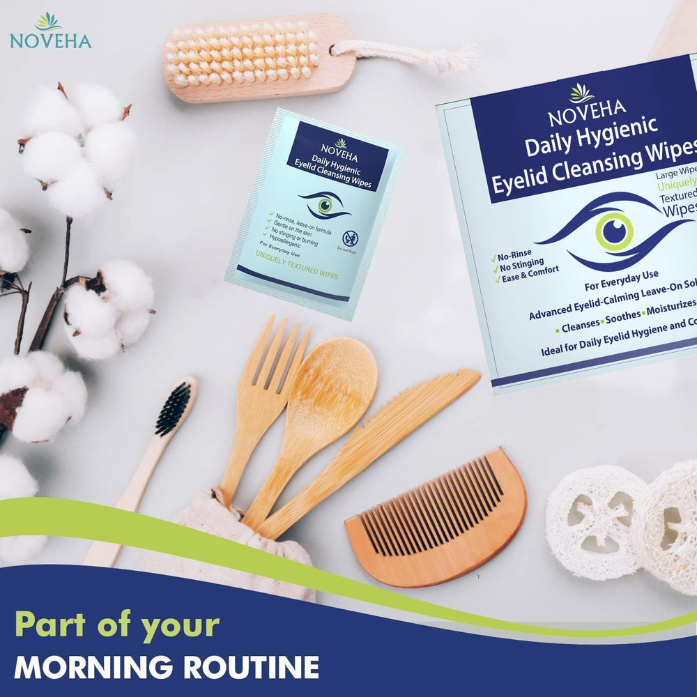 NOVEHA hypoallergenic formula suitable for sensitive eyes and daily use.