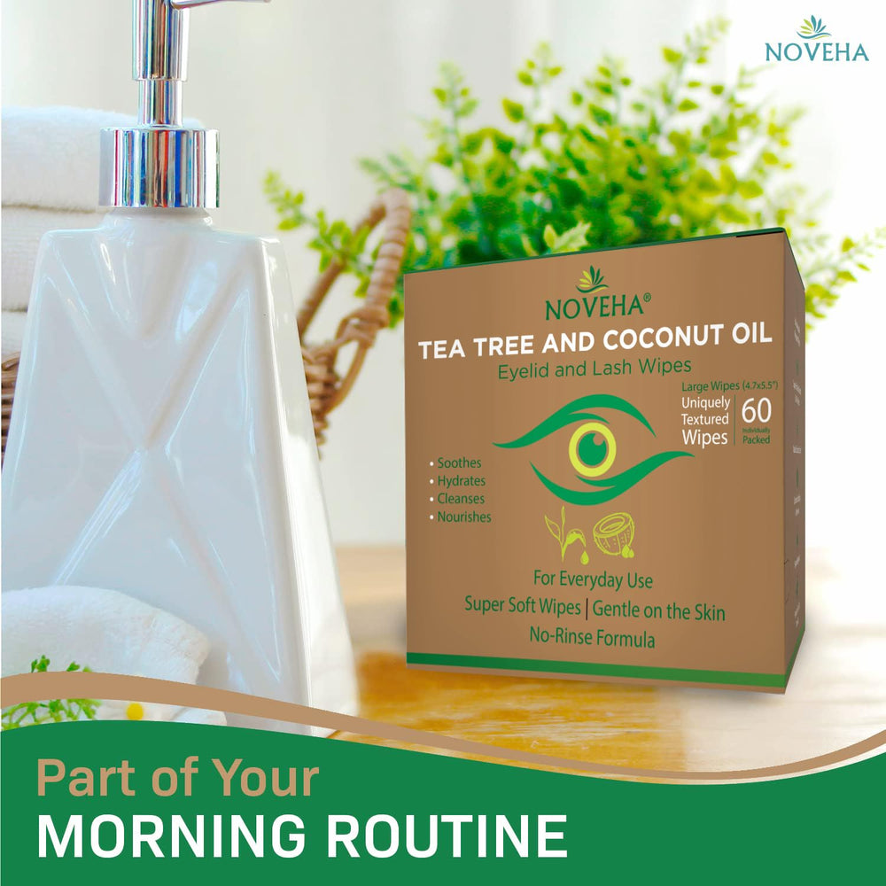 NOVEHA makeup removal and eye cleansing in one convenient wipe