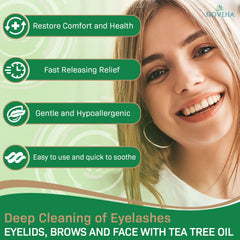 NOVEHA natural ingredients highlight tea tree and coconut oils in wipes