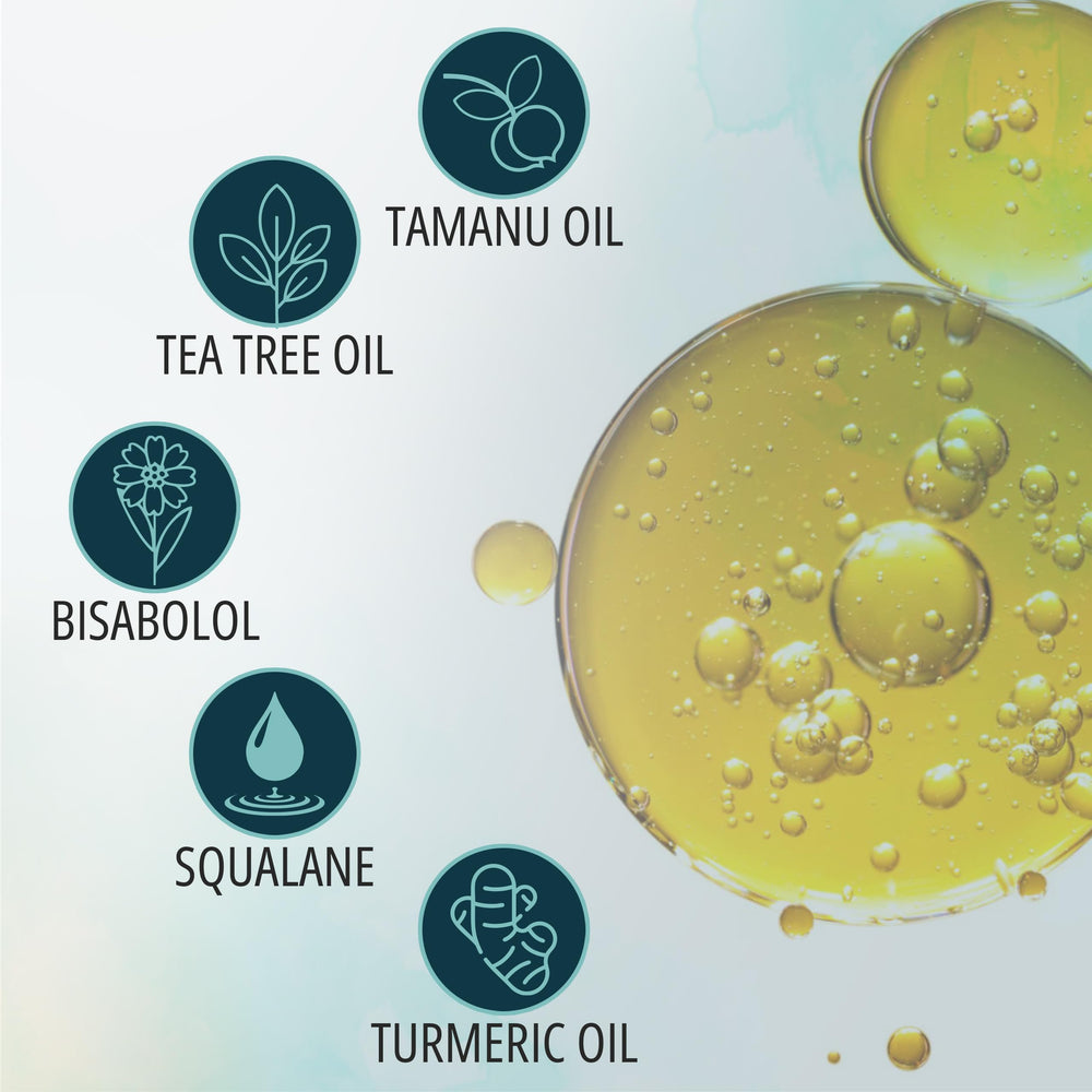 NOVEHA tea tree oil formula botanical-blend cleanses pierced skin daily.
