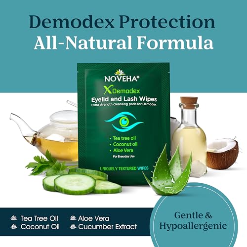 NOVEHA Demodex: textura suave para eliminar residuos sin irritar ojos