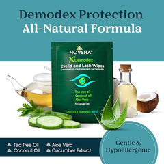 NOVEHA Demodex: textura suave para eliminar residuos sin irritar ojos