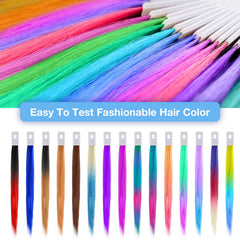 Noverlife 30pcs swatches use real human hair you can dye and bleach for practice.