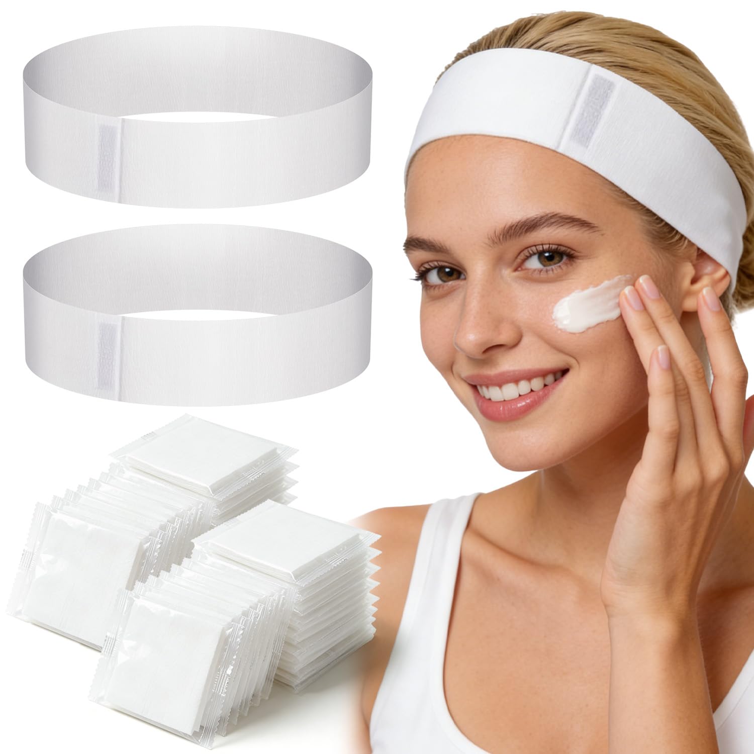 Noverlife banda cabello desechable para spa, mantiene el cabello ordenado durante tratamientos.