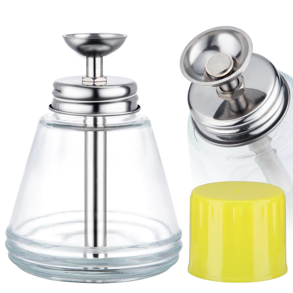 Noverlife nail polish remover pump in clear glass bottle for precise, mess-free dispensing.
