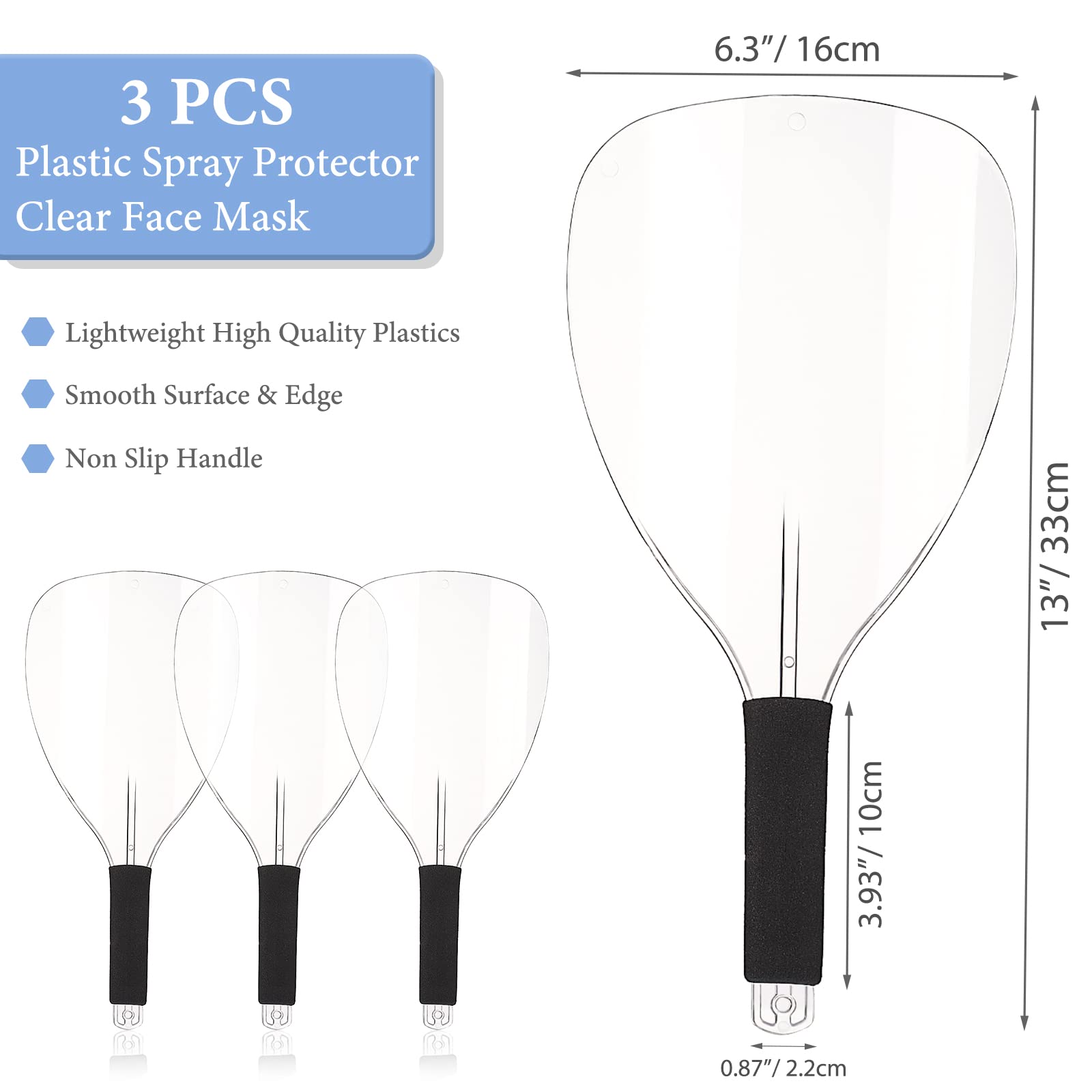 Protector facial práctico para aerosoles y líquidos de peinado con Noverlife.