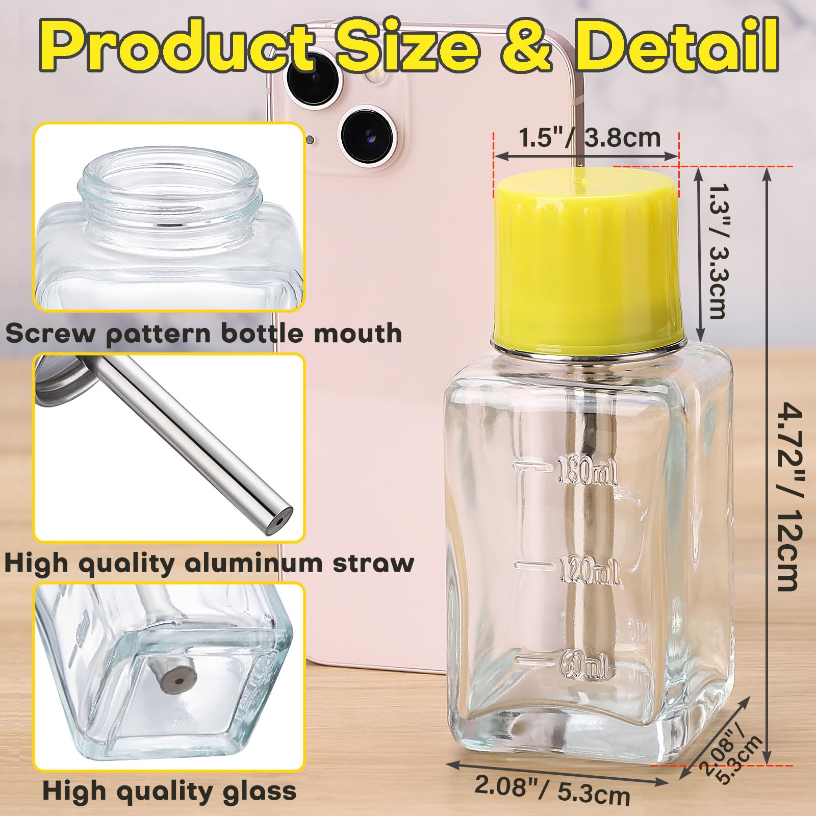 Noverlife push-down pump action minimizes mess during manicures.