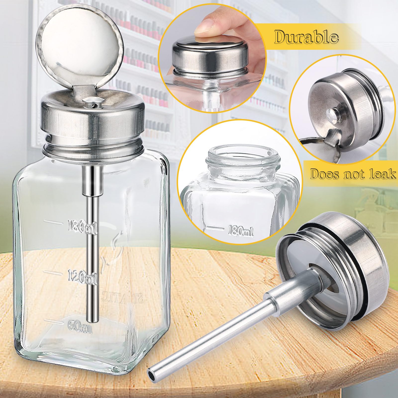 Noverlife tapa abatible dispensador para uso con una mano.