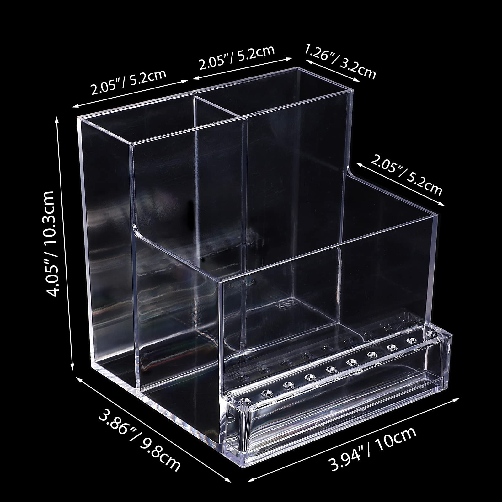 Noverlife transparent nail drill bit organizer for easy viewing of tools
