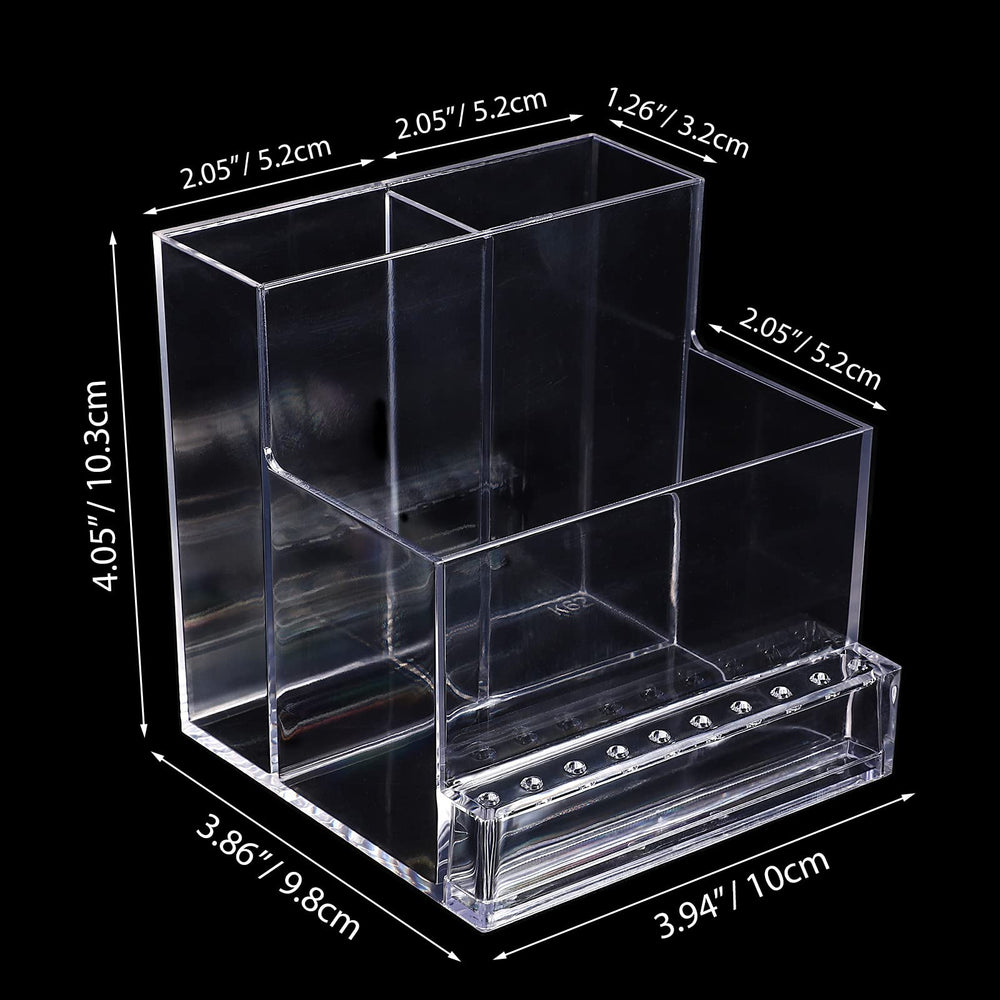 Noverlife transparent nail drill bit organizer for easy viewing of tools