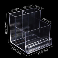 Noverlife transparent nail drill bit organizer for easy viewing of tools