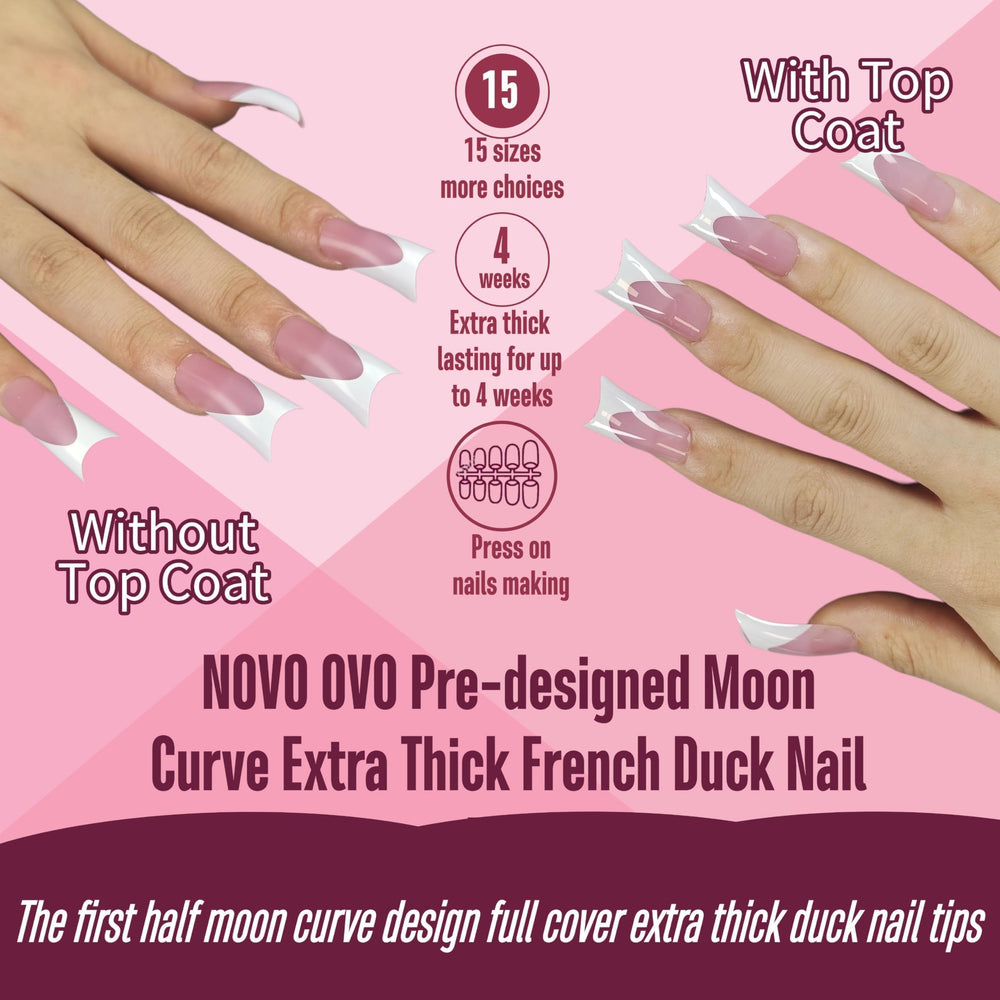 Fifteen sizes accommodate various finger shapes for precise extensions