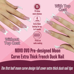 Fifteen sizes accommodate various finger shapes for precise extensions