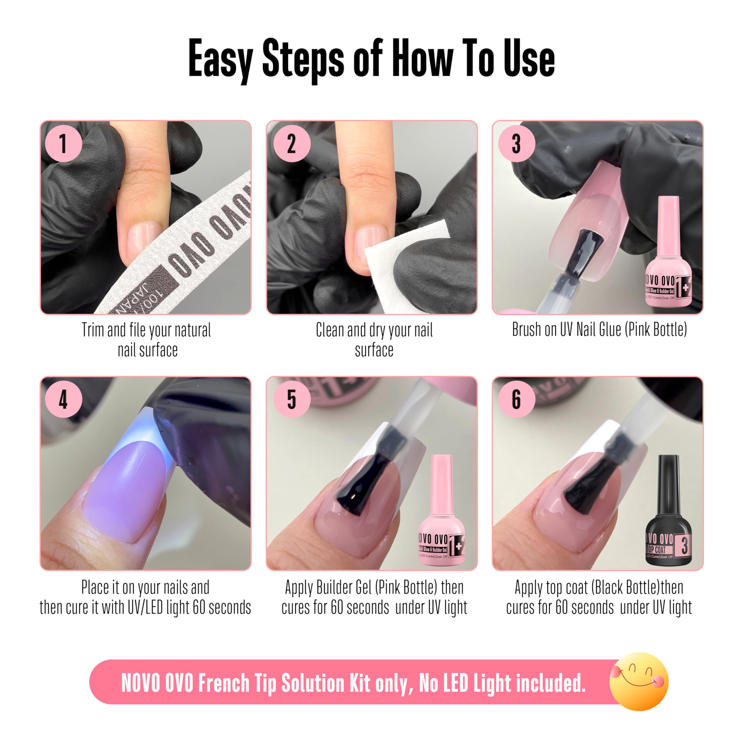 Pincel de precisión NOVO OVO para aplicar gel con control