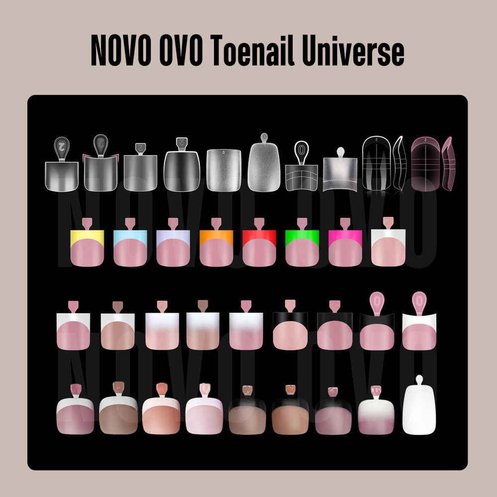 NOVO OVO compatible con esmalte, gel y acrílico para resultados profesionales