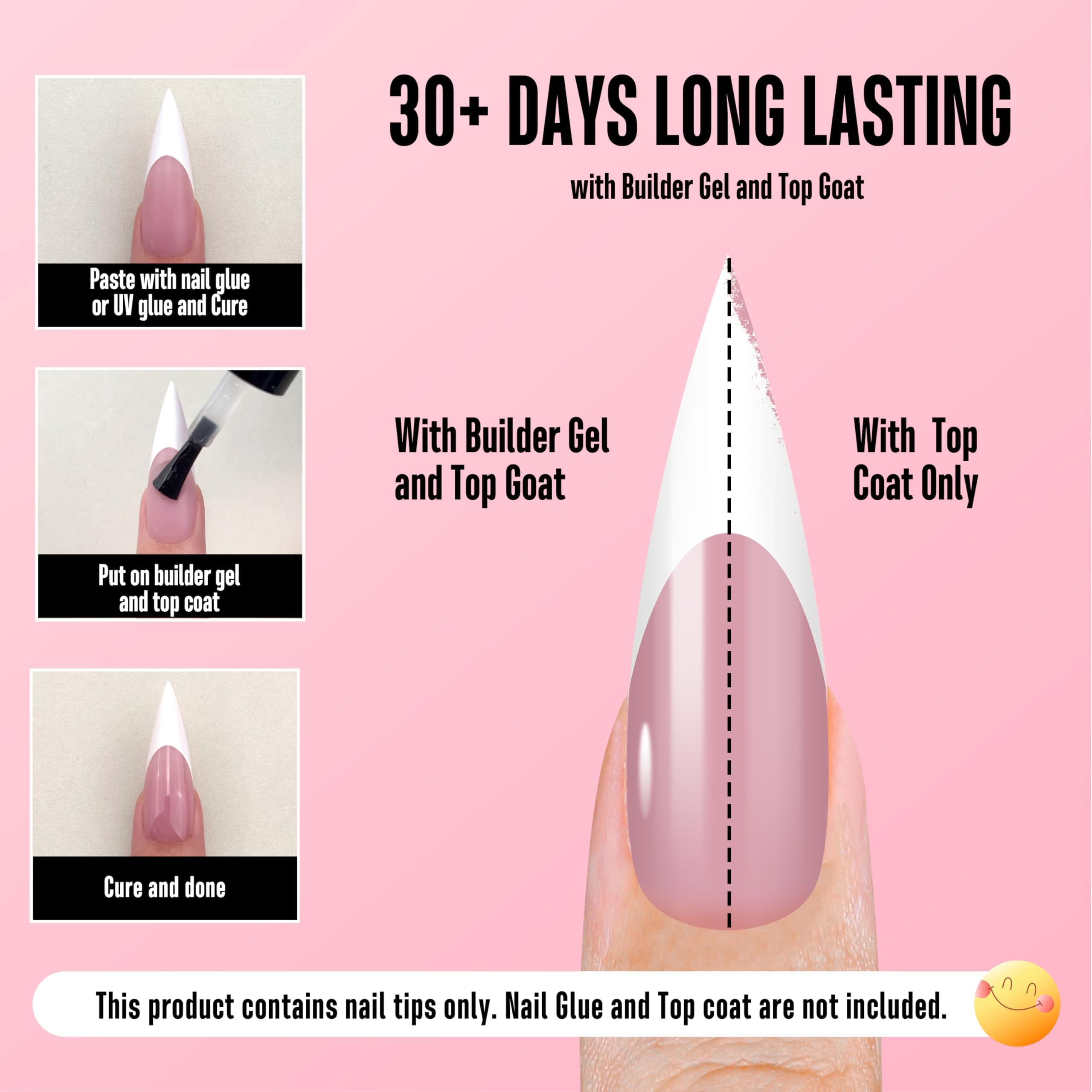 NOVO OVO soak-off-ready nails for easy removal.
