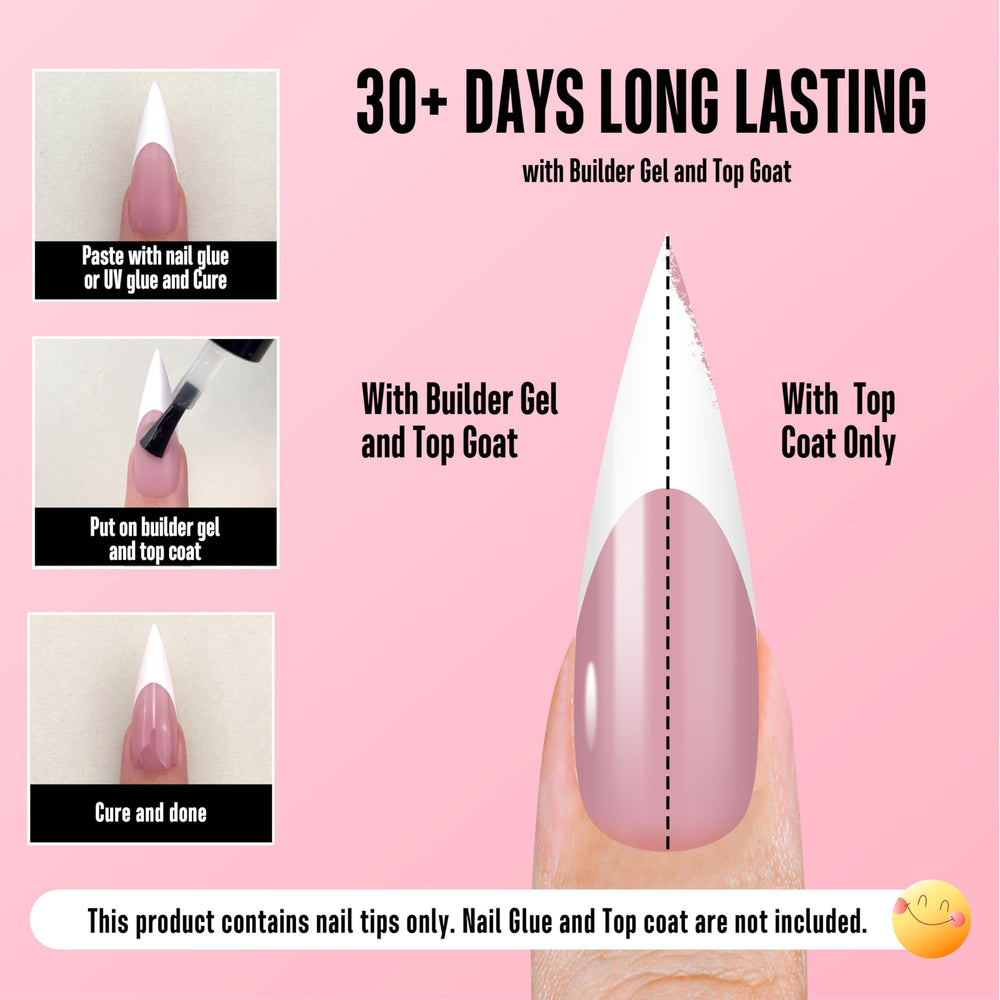 NOVO OVO soak-off-ready nails for easy removal.