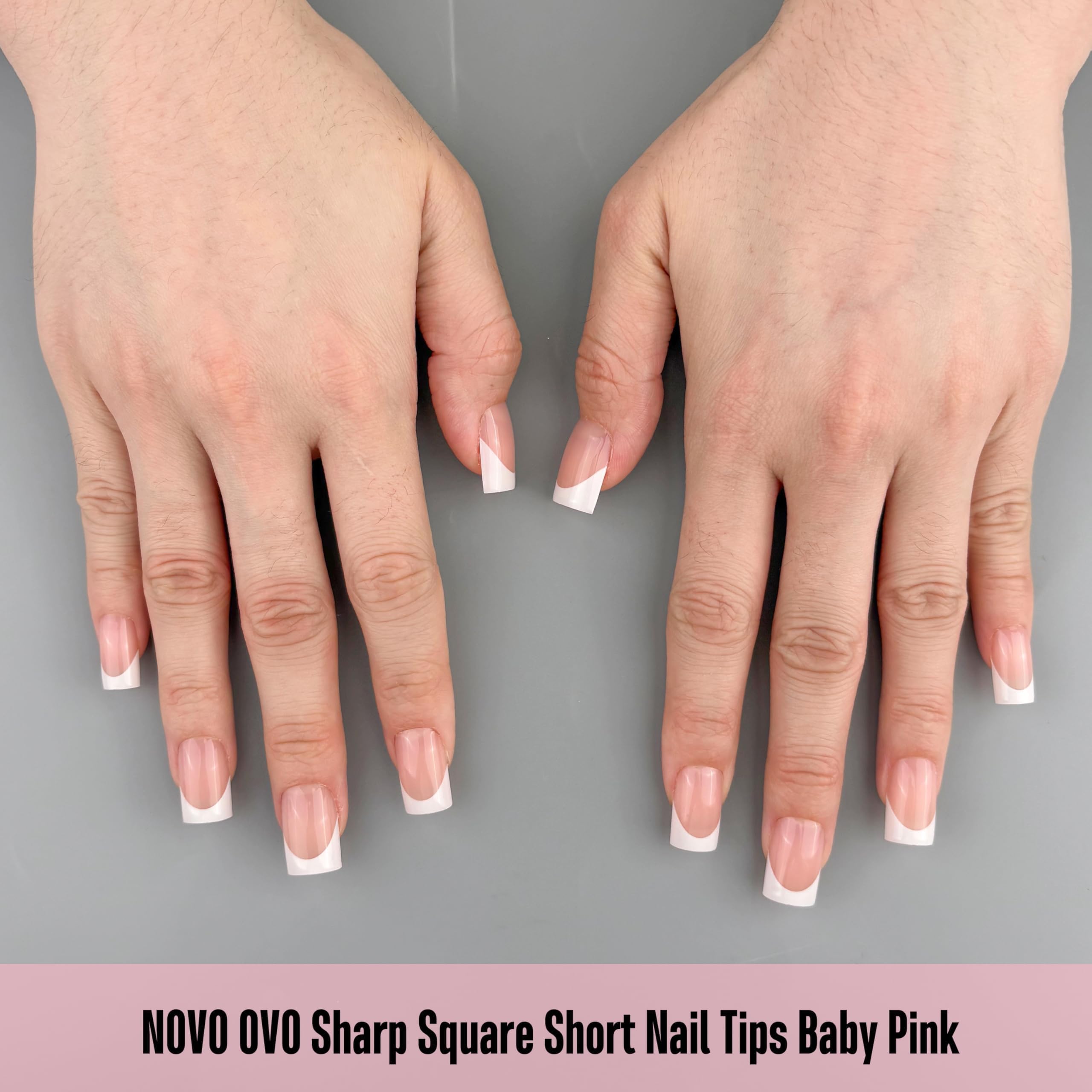 NOVO OVO fifteen size nail tips fit various nail beds for a precise look