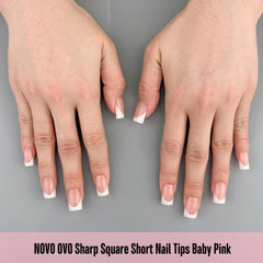 NOVO OVO fifteen size nail tips fit various nail beds for a precise look