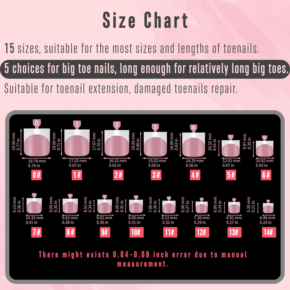 NOVO OVO open-toe pedicure tips suitable for sandals