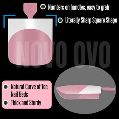 NOVO OVO pre-designed tips with matte surface for nail art