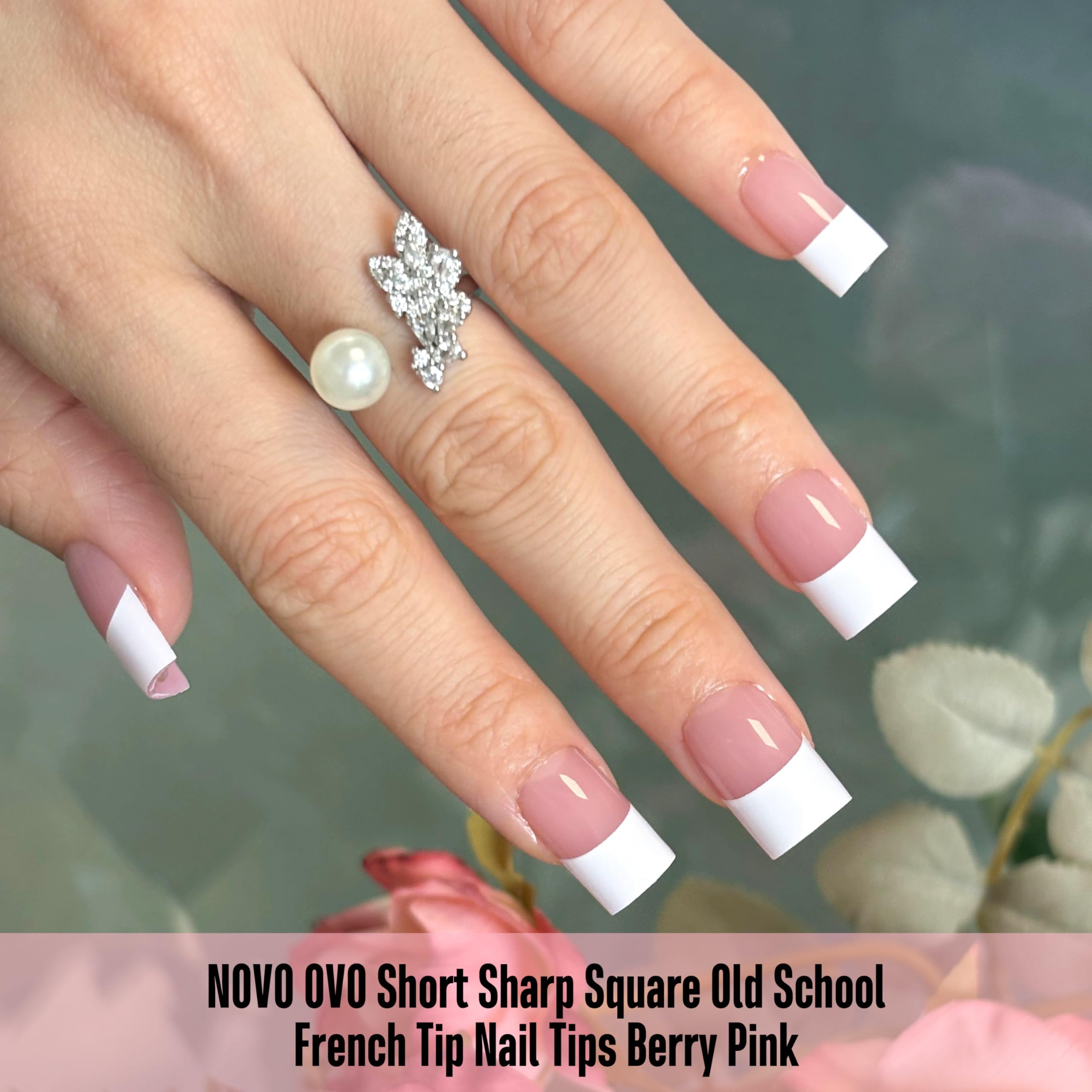 NOVO OVO pre-filed cuticle end for easy, no-filing application.